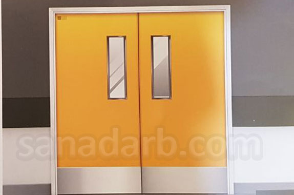 درب بادبزنی نسوز و ضد آب بیمارستانی